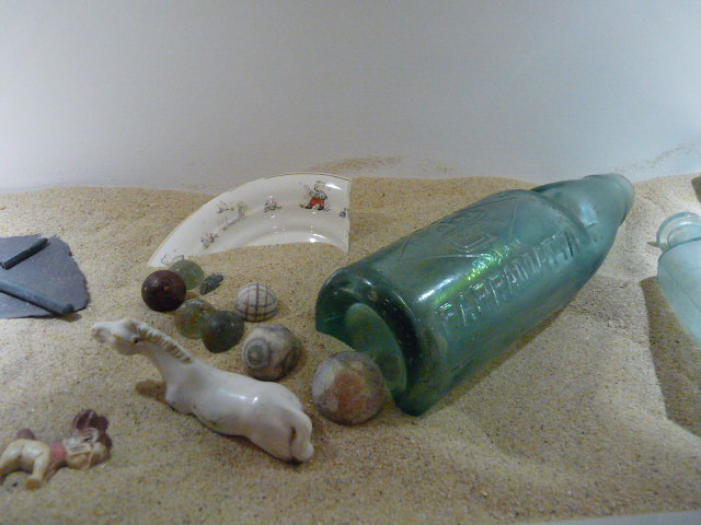 Crockey and bottle from Parramatta excavation